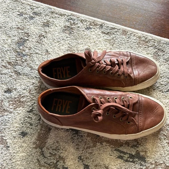 Frye Brown Leather Men’s Sneakers - Picture 3 of 11